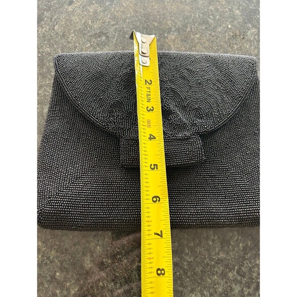 La Regale Beaded Black Clutch - Picture 5 of 8